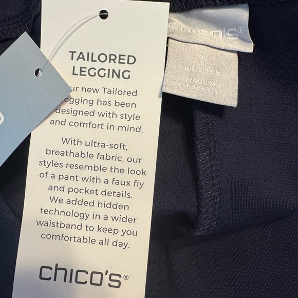 NWT Chico's Elegant Black Tailored Crop Leggings   SIZE: 4   #8 - Picture 6 of 12
